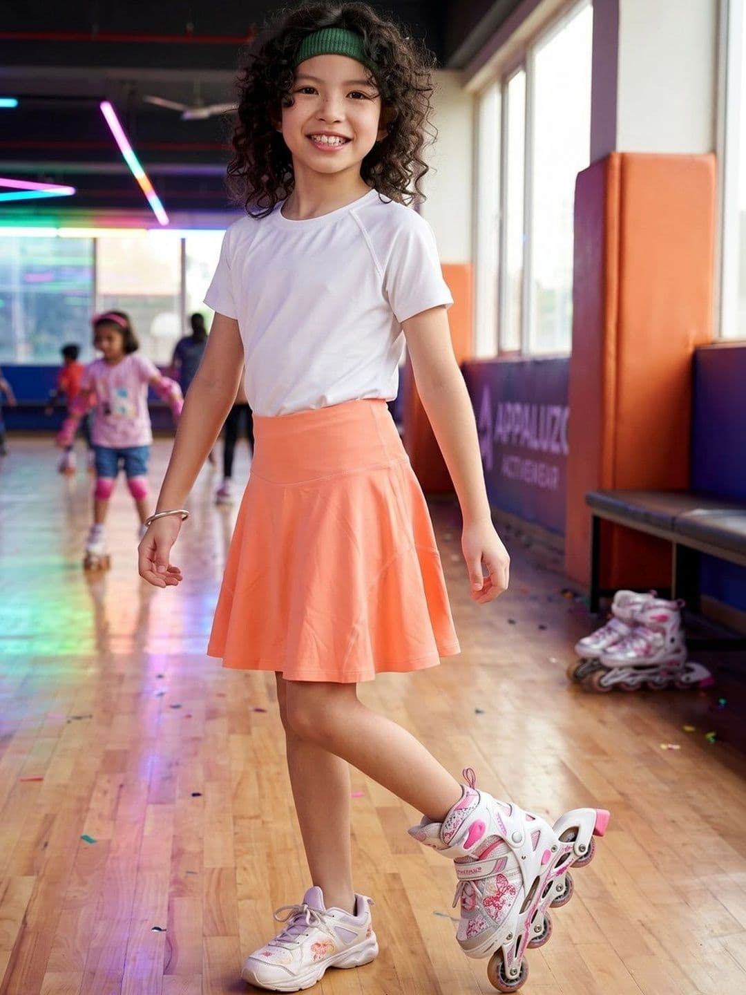 APPALUZO Girls Mid Rise Skorts thumbnail 2