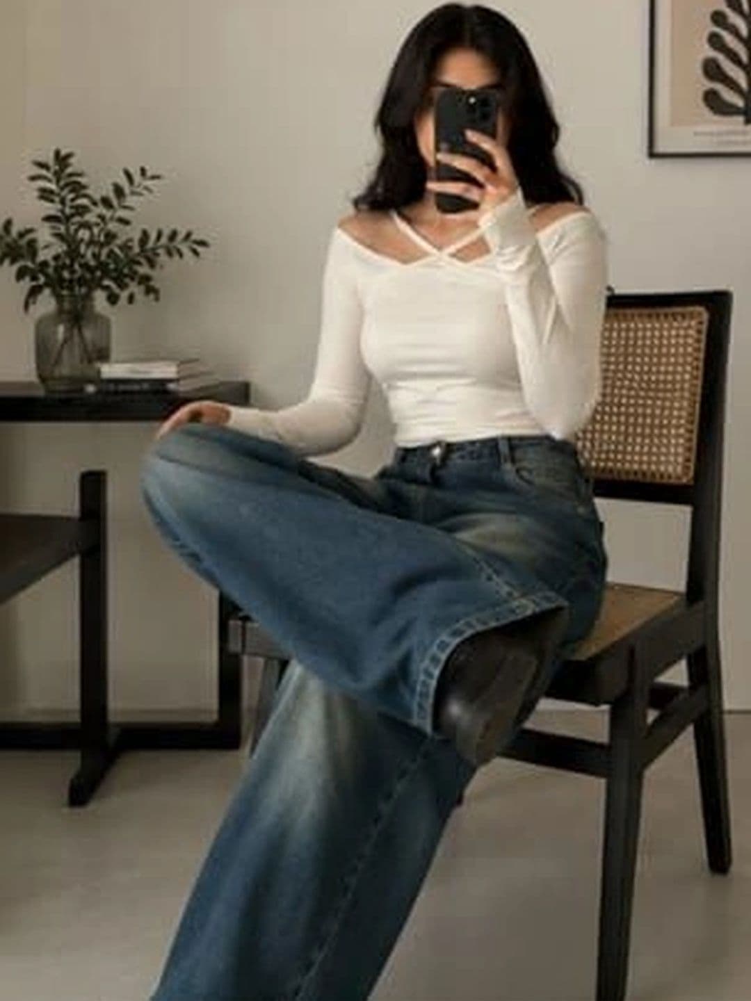 CORSICA Women High-Rise Low Distress Light Fade Acid Wash Jeans - view 1