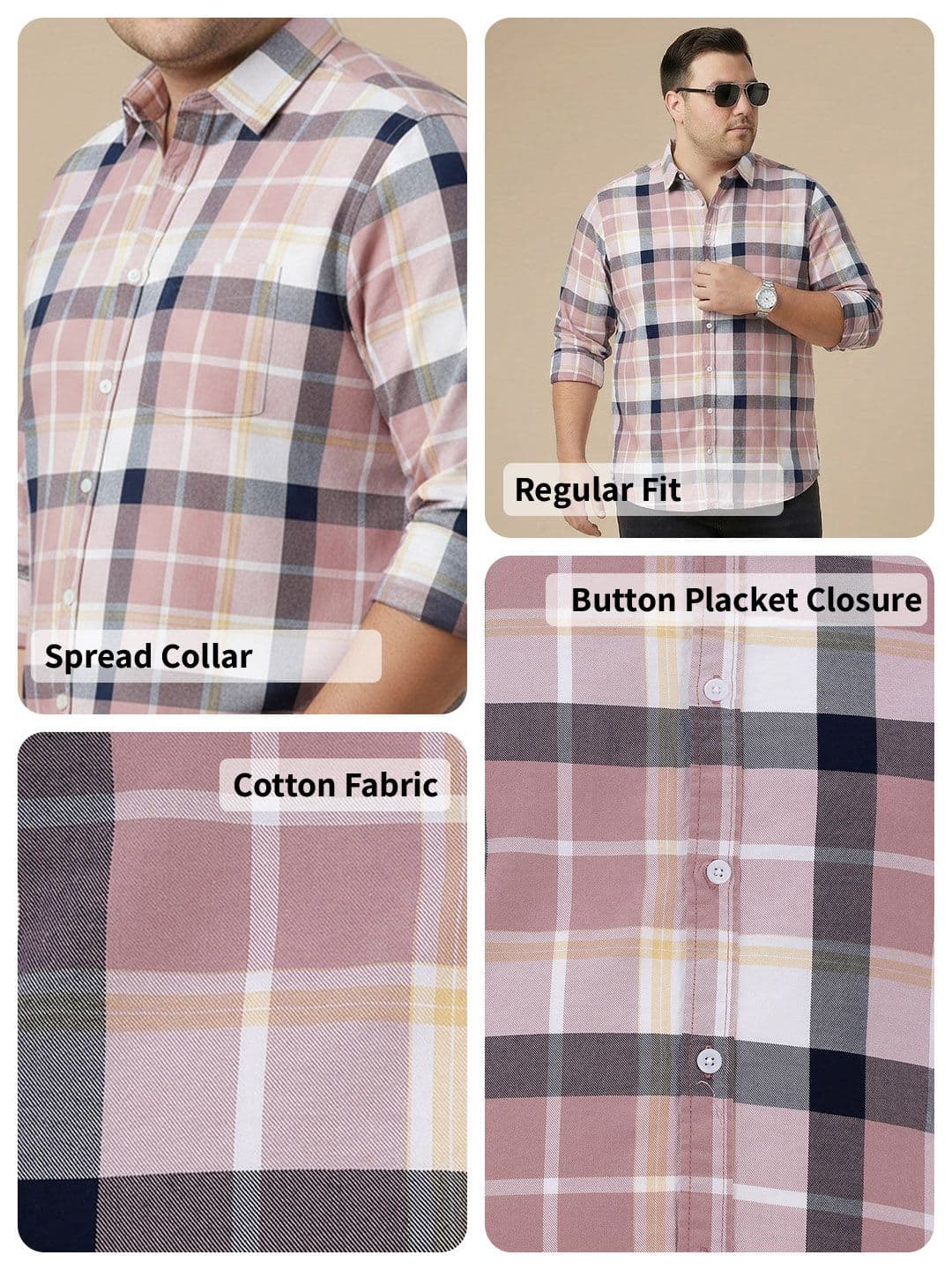 Sztori Checked Pure Cotton Casual Shirt thumbnail 5