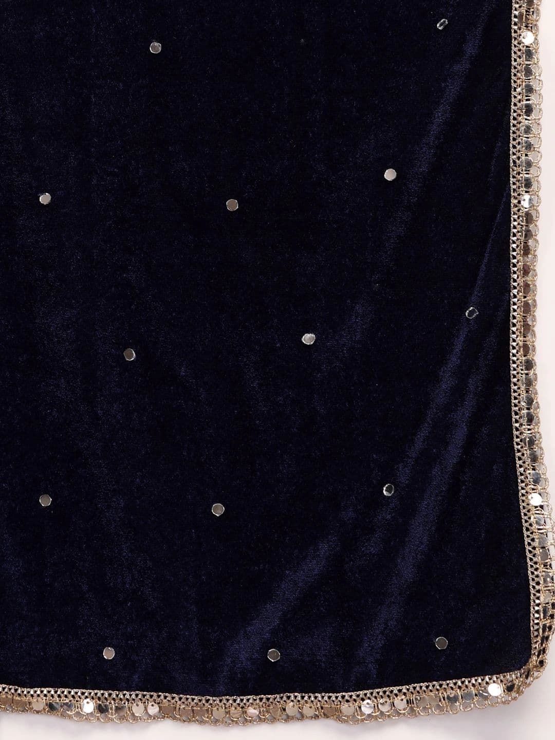 Clora Creation Velvet Dupatta with Mirror Work thumbnail 3