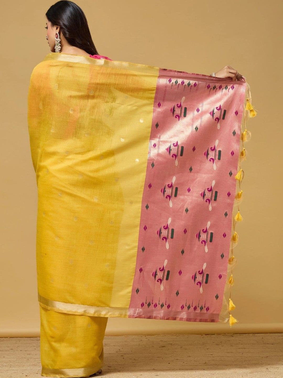 kasee Woven Design Zari Pure Cotton Designer Saree thumbnail 5