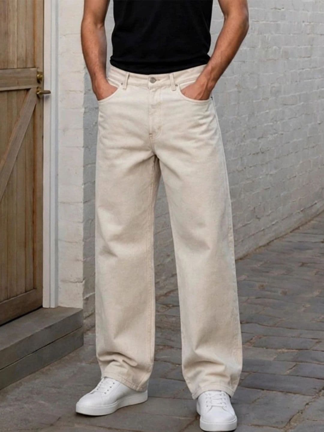R.Code by The Roadster Life Co. Men Classic Regular Fit Mid-Rise Stretchable Jeans - view 1