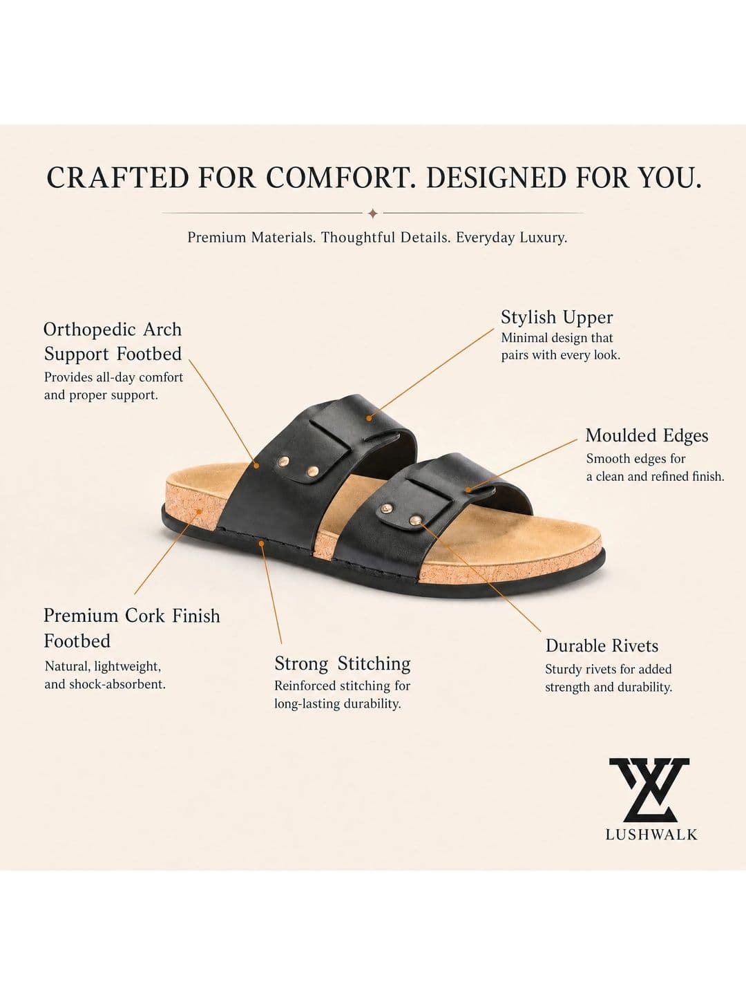 Lushwalk Men Comfort Sandals thumbnail 2