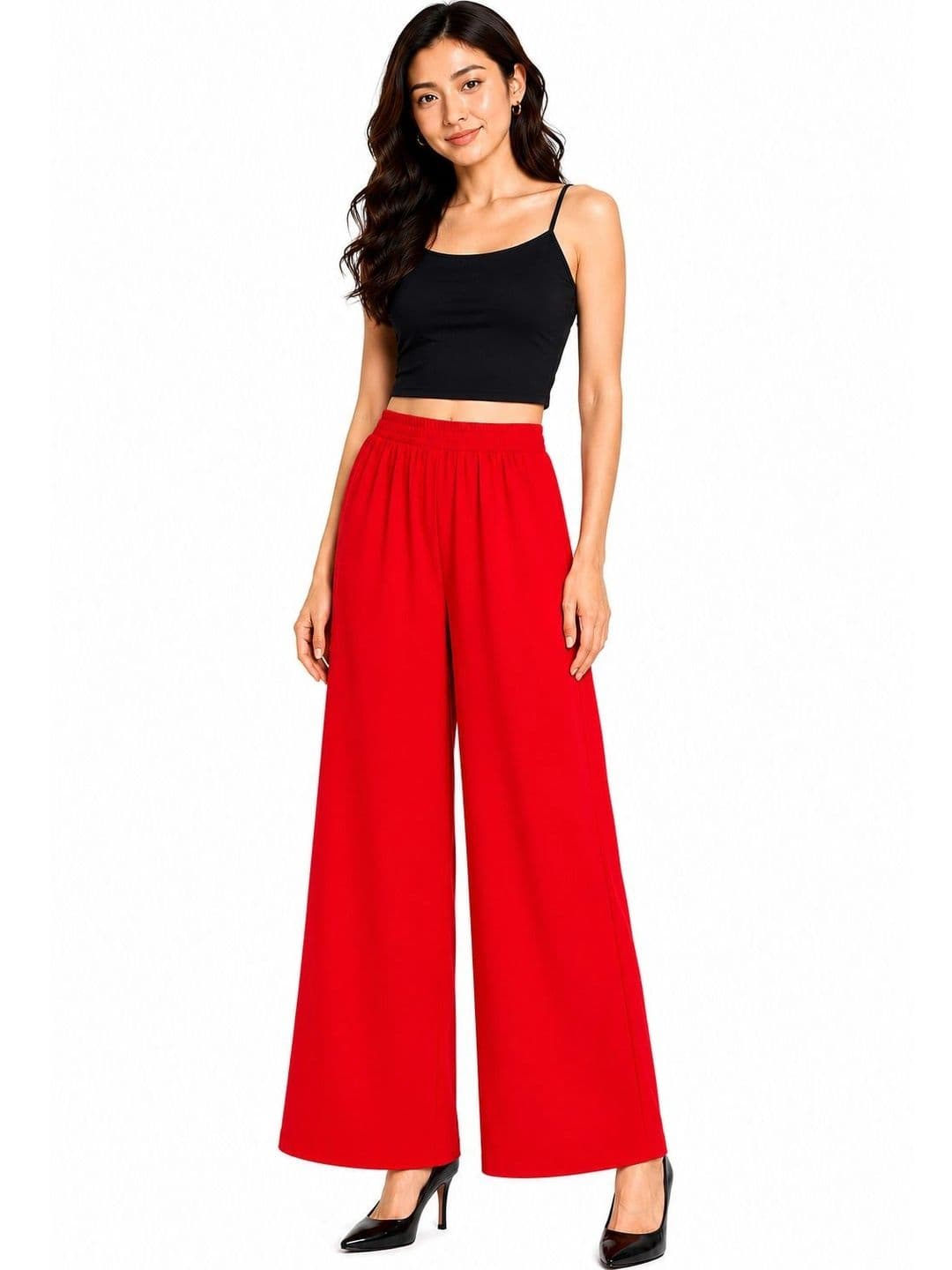 Threadbloom Women Knitted Palazzos - view 1