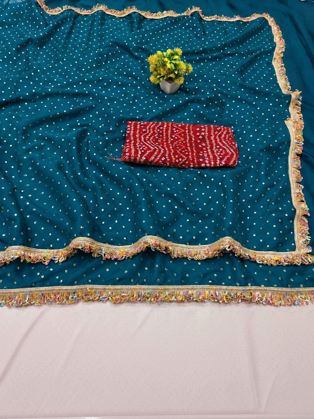 Looootnest Poly Georgette Saree - view 1