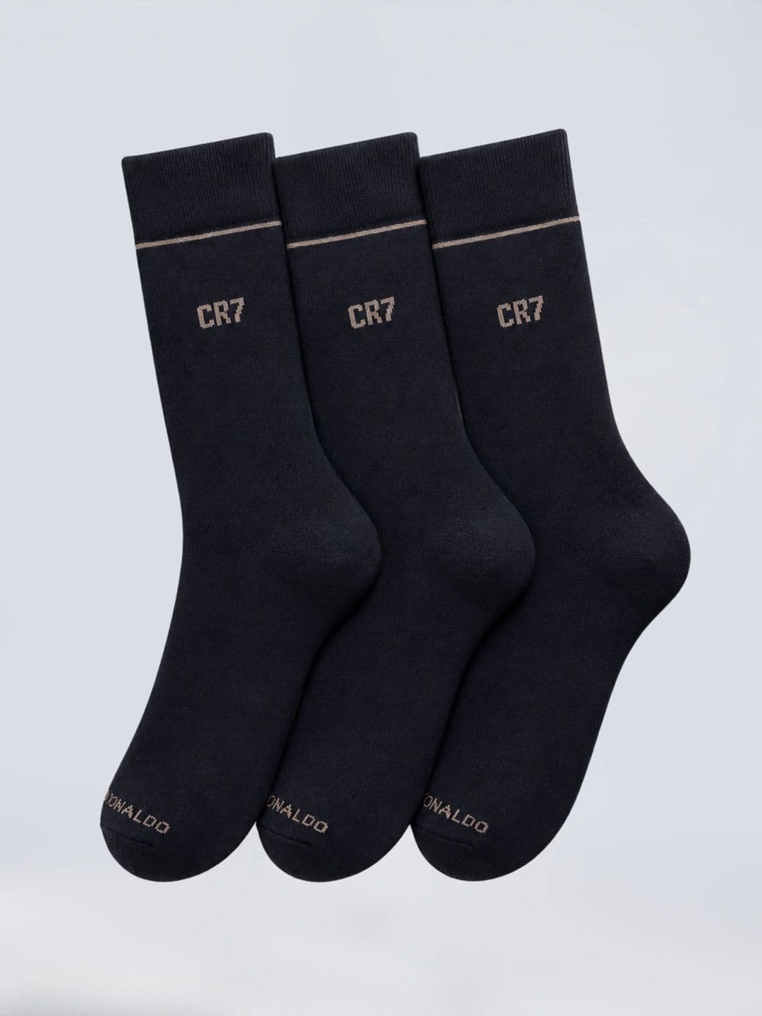 CR7 Cristiano Ronaldo Men Pack of 3 Cotton Assorted Patterned Calf Length Socks thumbnail 4
