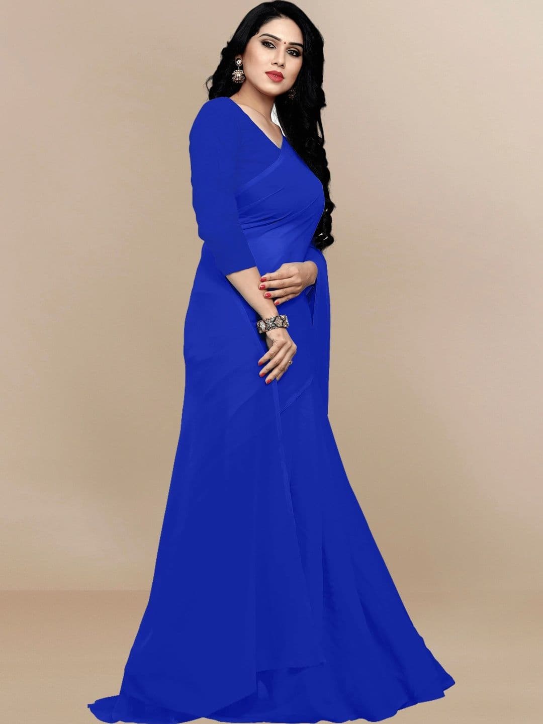 Sangria Pure Georgette Designer Saree thumbnail 2