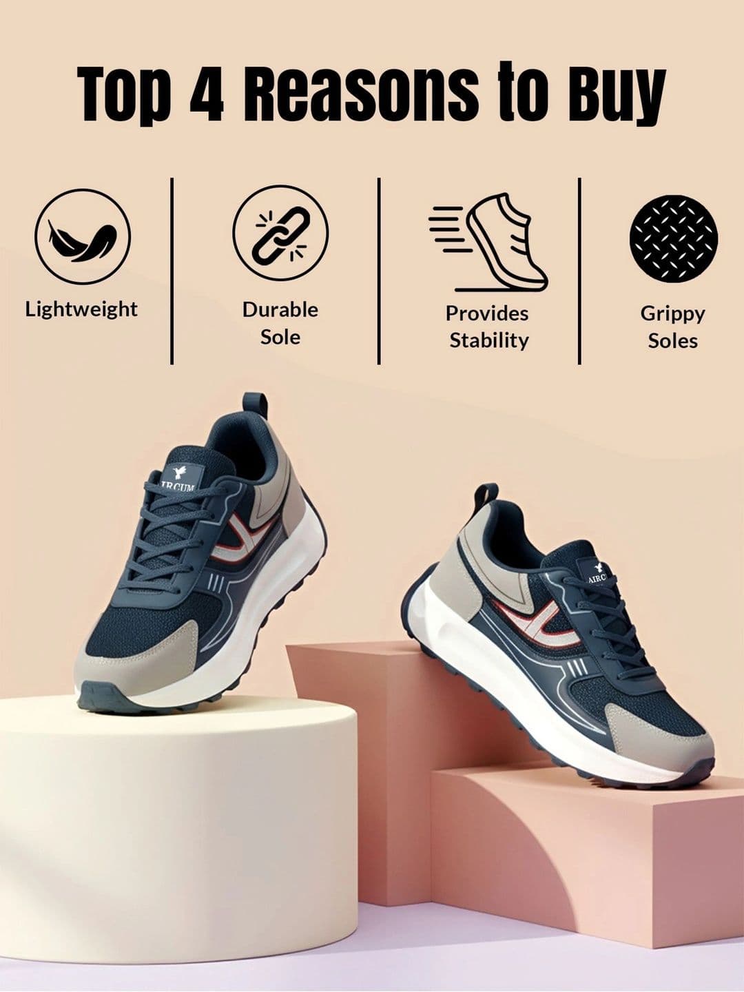 Aircum Men Mesh Running Shoes thumbnail 5