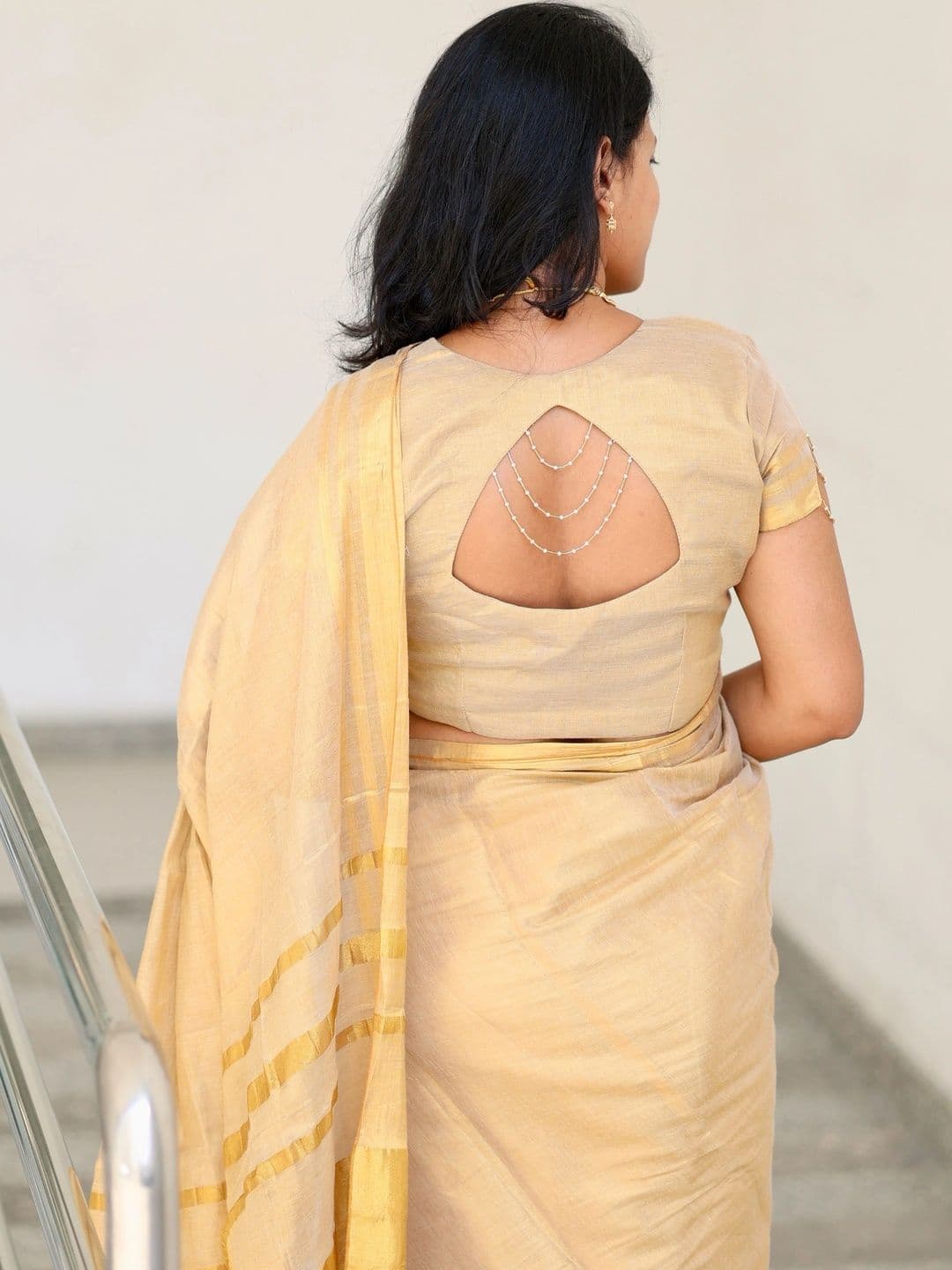RAAS SHREE Pure Cotton Kasavu Saree thumbnail 6