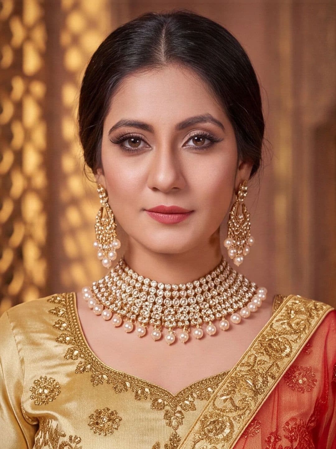 Mitera Embroidered Semi-Stitched Lehenga & Unstitched Blouse With Dupatta thumbnail 3