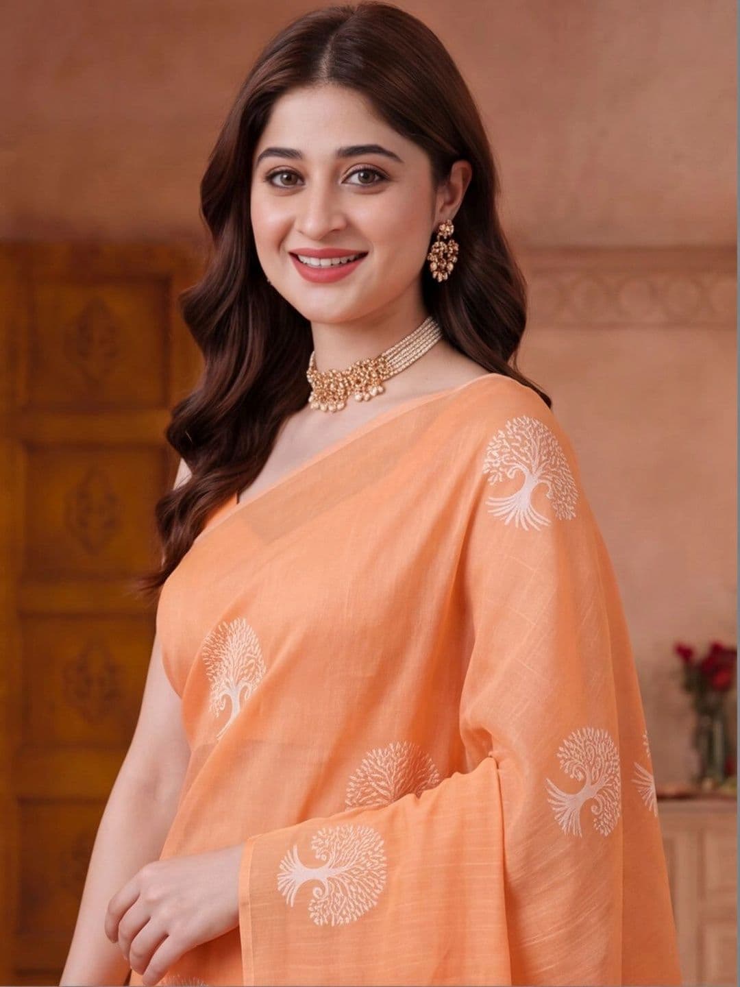 Jaipur Kurti Woven Women Design Zari Silk Cotton Fusion Banarasi Saree thumbnail 4