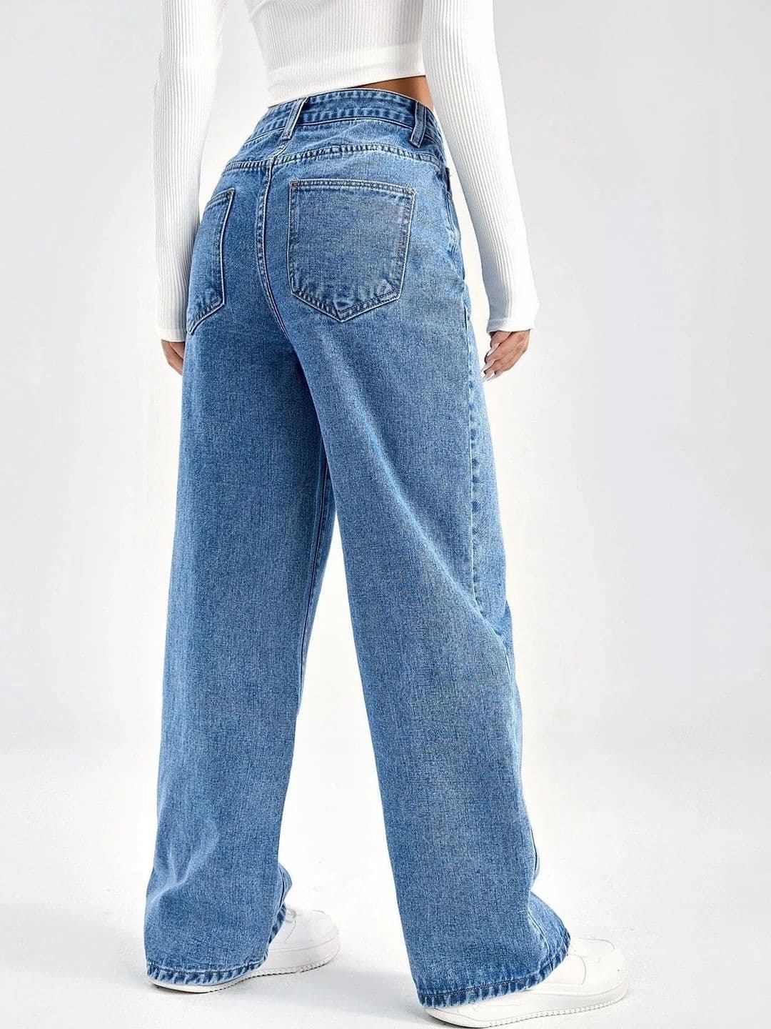 DENIMLOOK Women Flared High-Rise Light Fade Jeans thumbnail 2