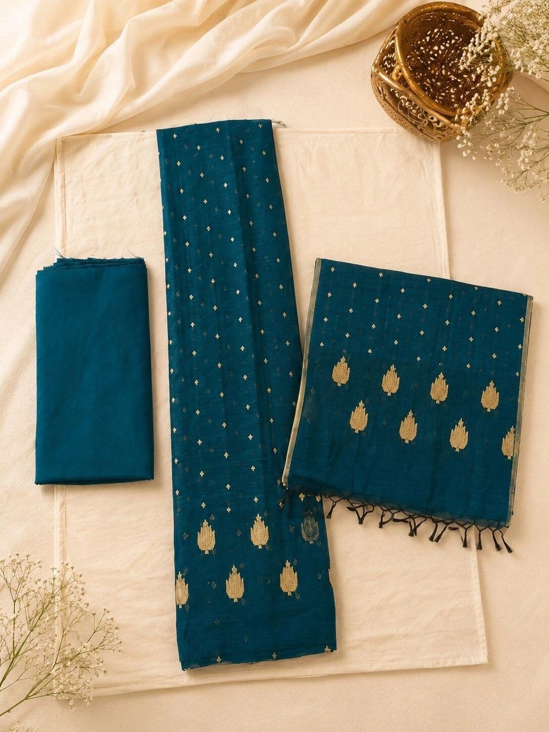 Krishna Tanna Unstitched Dress Material thumbnail 2