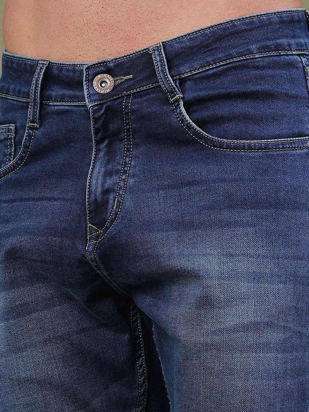 V-Mart Men Regular Fit Mid-Rise Low Distress Jeans thumbnail 5