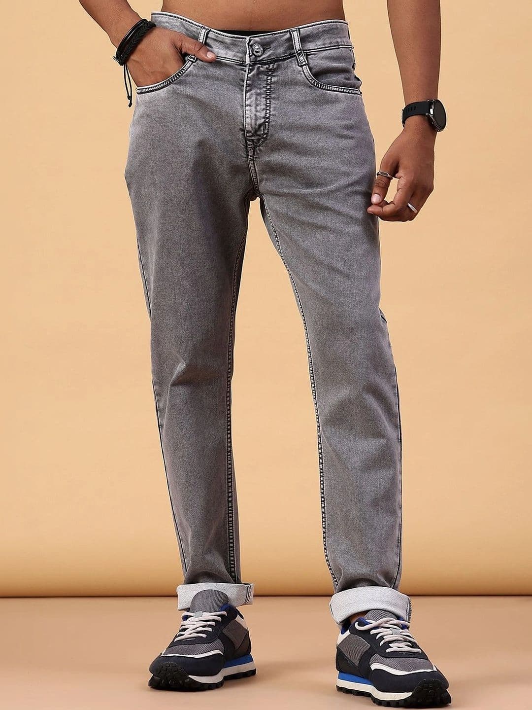 V-Mart Men Regular Fit Mid-Rise Jeans - view 1