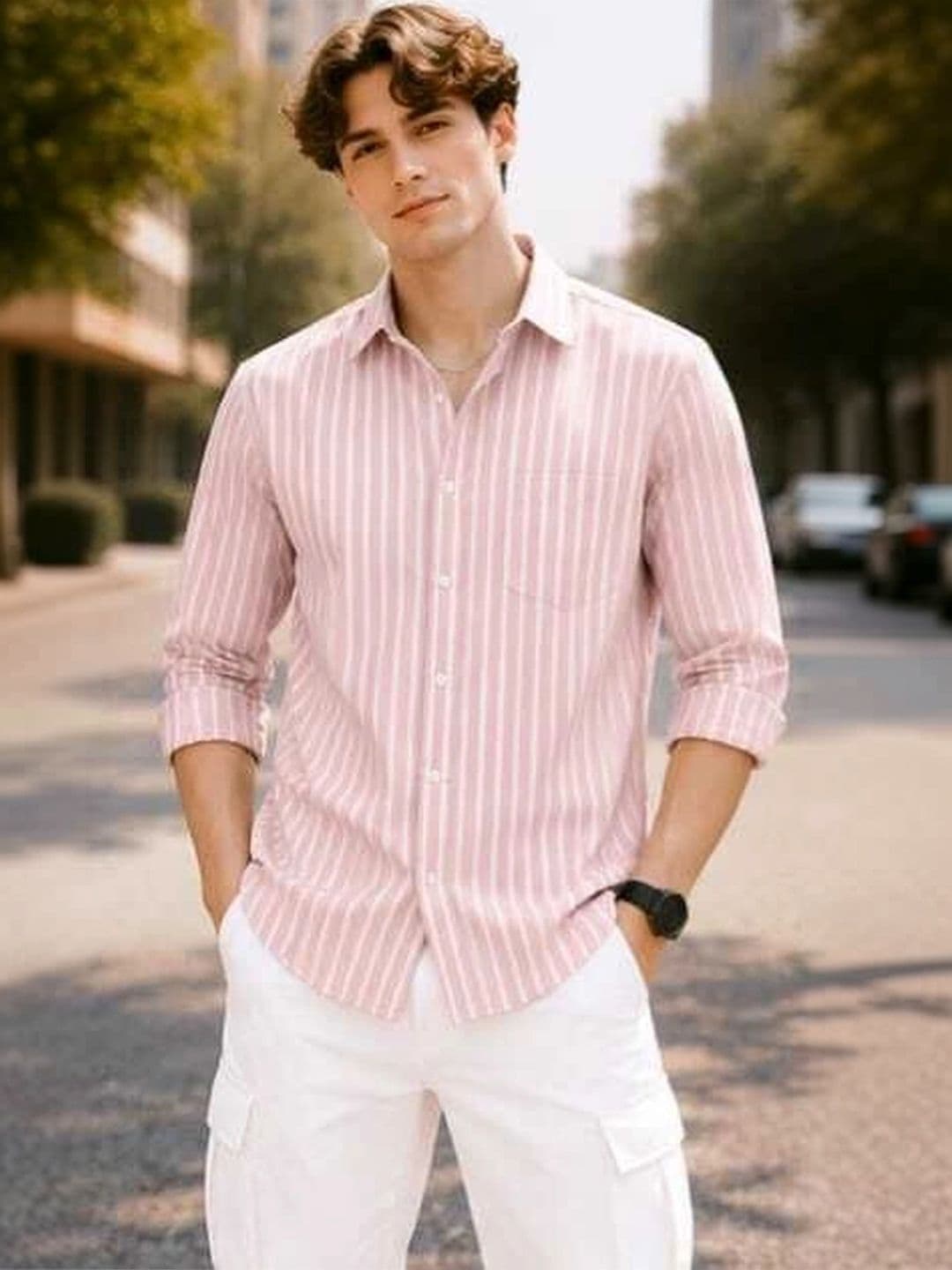 Vastravatika Men Striped Casual Shirt - view 1