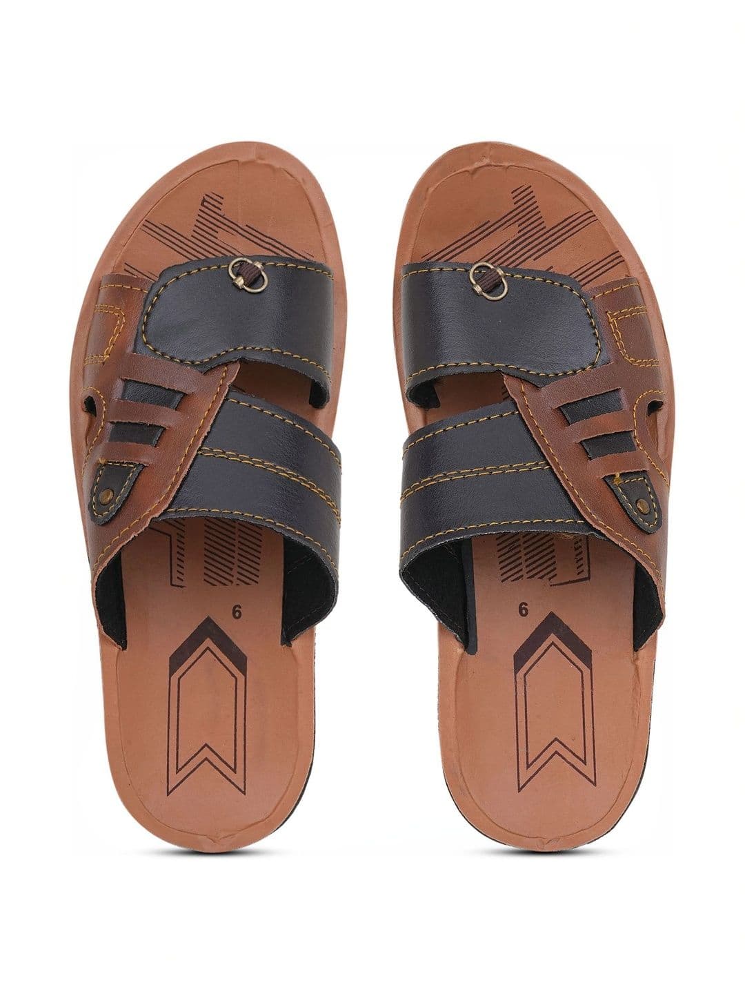 Pampy Angel Men Colourblocked Flip Flops thumbnail 2