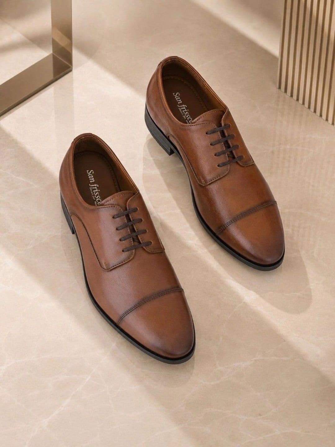 San Frissco Men Pointed Toe Lace-Ups Formal Oxfords Shoes - view 1