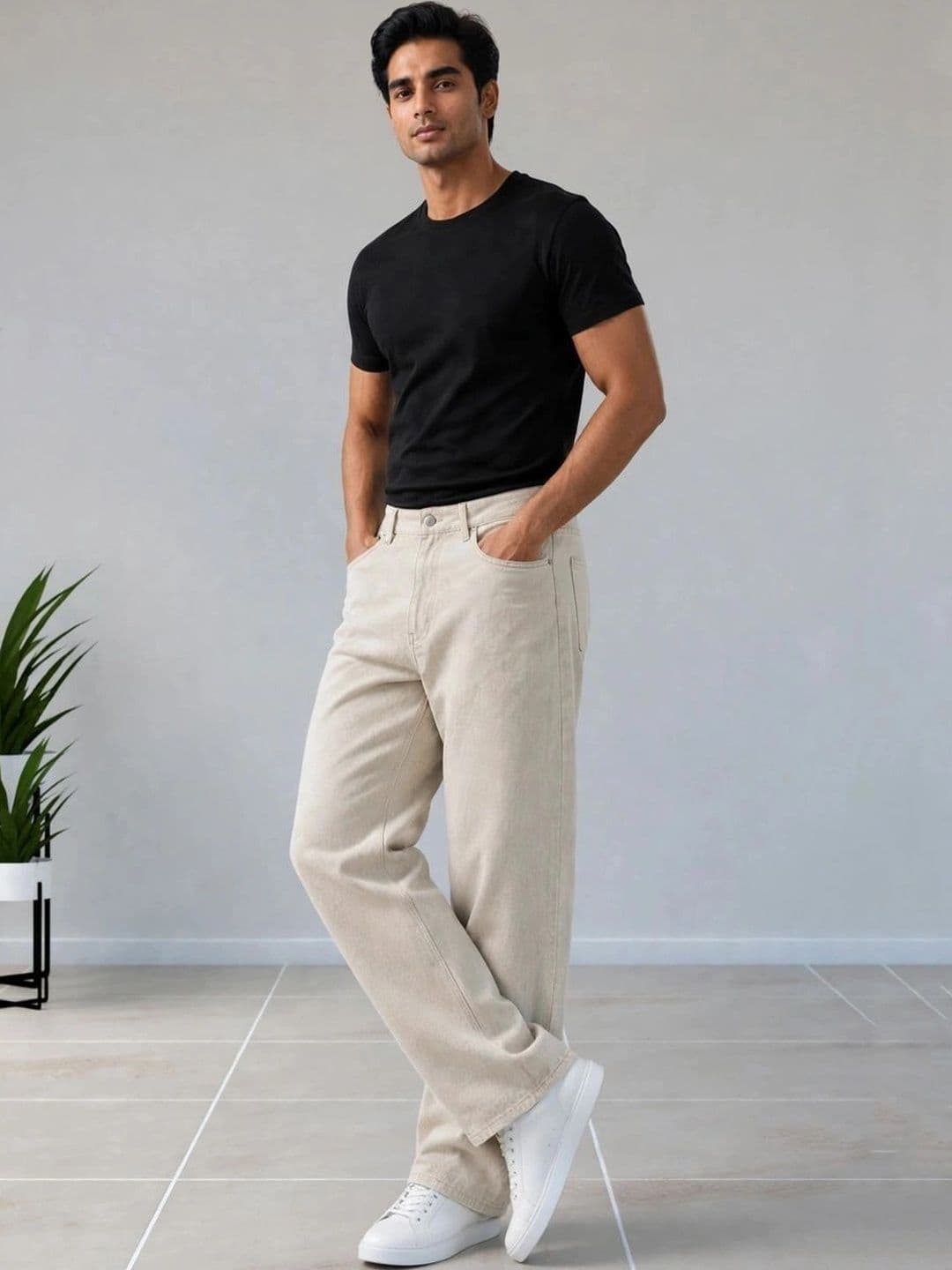 Metronaut Men Classic Regular Fit Mid-Rise Stretchable Jeans thumbnail 4