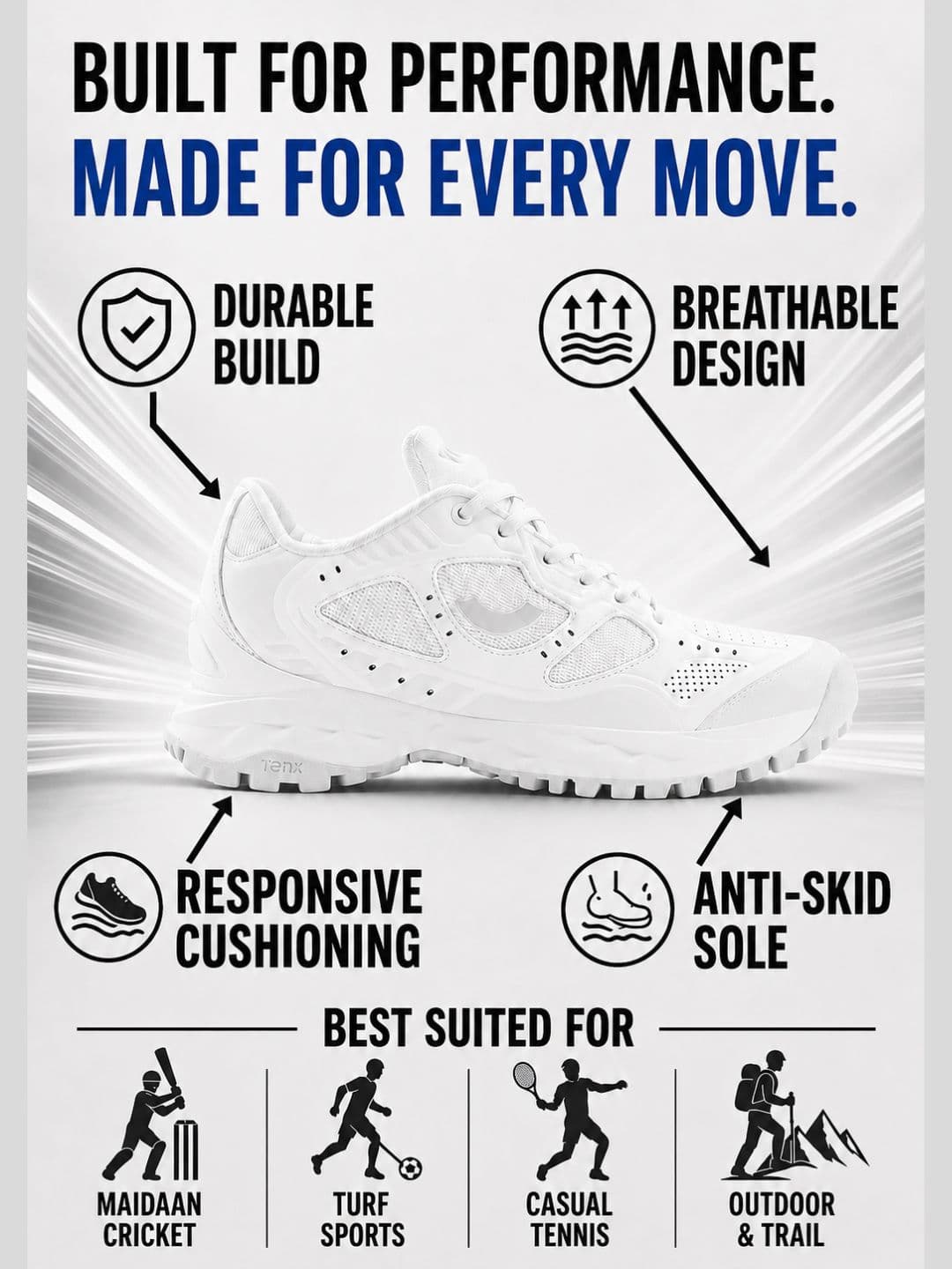 Ten x You Unisex Switch Fan edit 2.0 Multisport sneaker thumbnail 4