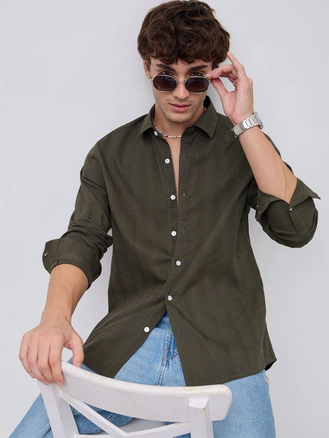VASTRADO Men Classic Slim Fit Casual Shirt thumbnail 3