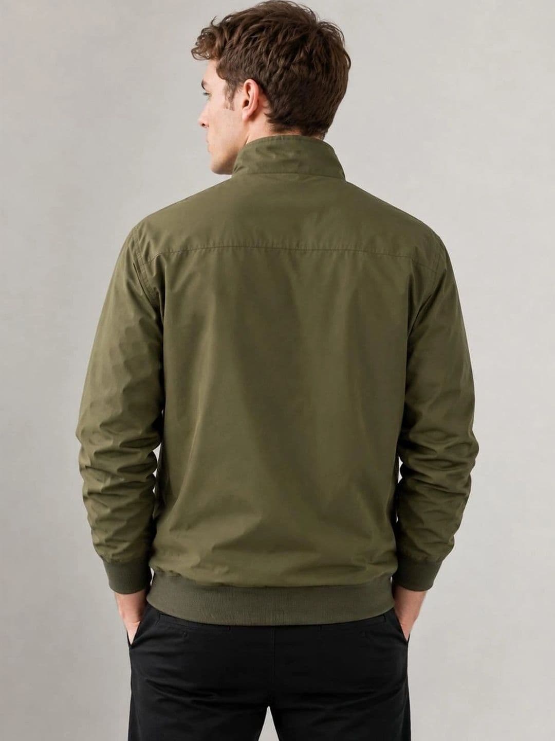 R.Code by The Roadster Life Co. Men Lightweight Bomber Jacket thumbnail 3