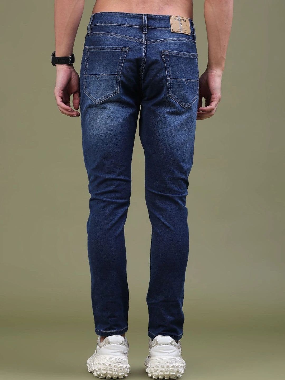 V-Mart Men Regular Fit Mid-Rise Low Distress Jeans thumbnail 4