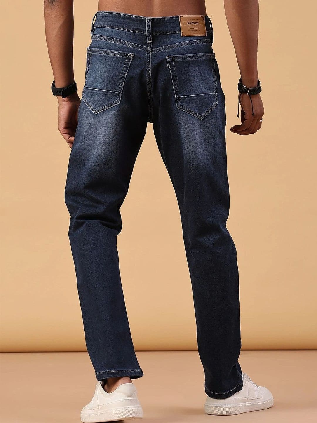 V-Mart Men Regular Fit Mid-Rise Low Distress Jeans thumbnail 3