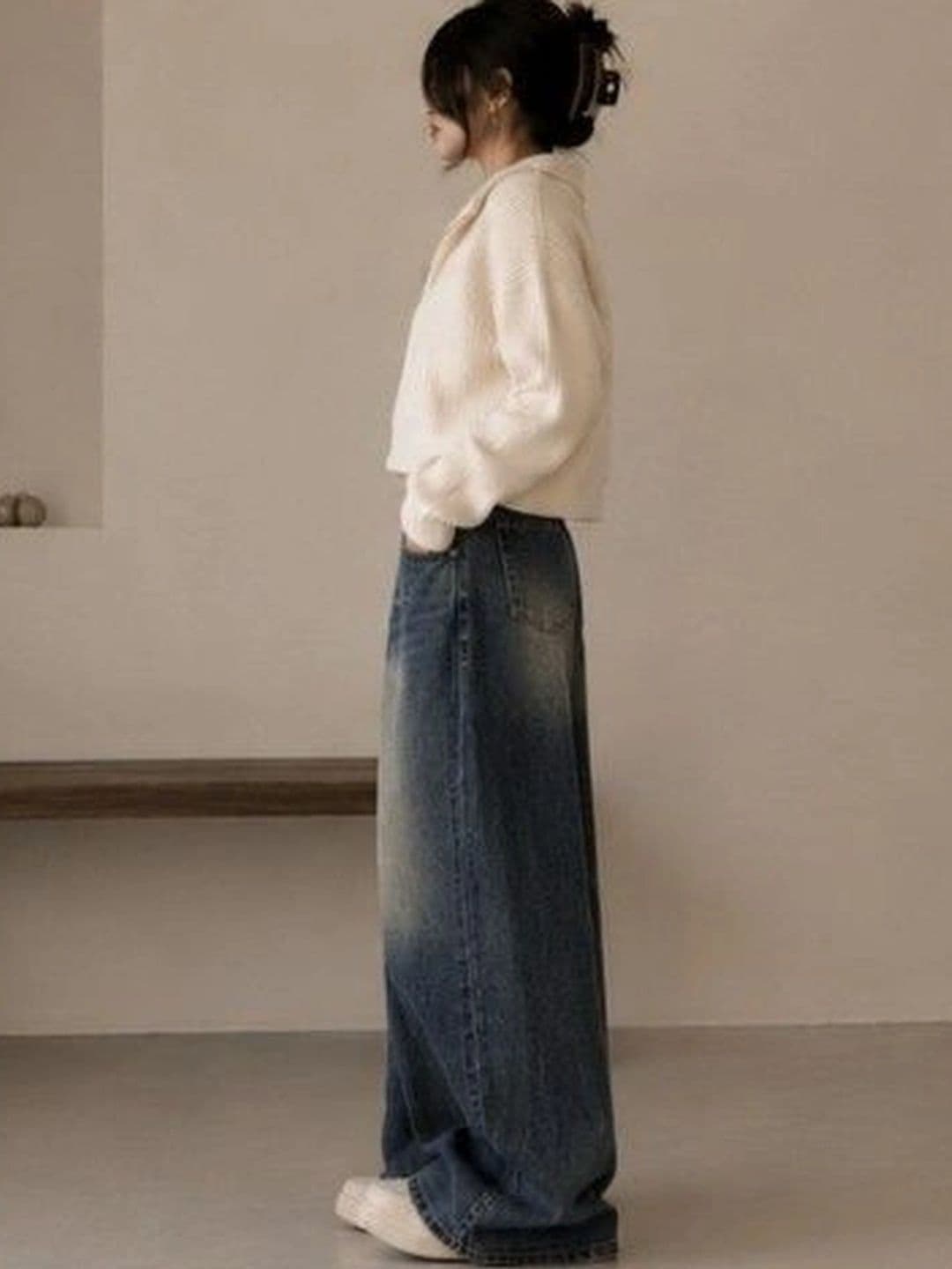 CORSICA Women High-Rise Low Distress Light Fade Acid Wash Jeans thumbnail 3