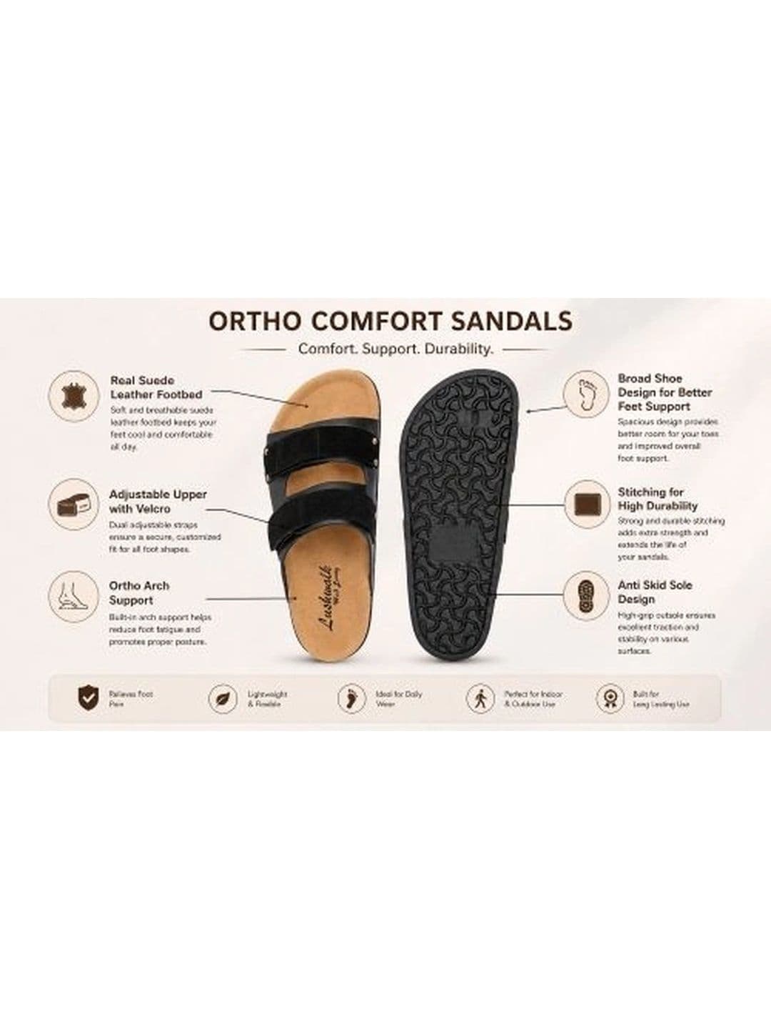 Lushwalk Men Comfort Sandals thumbnail 4