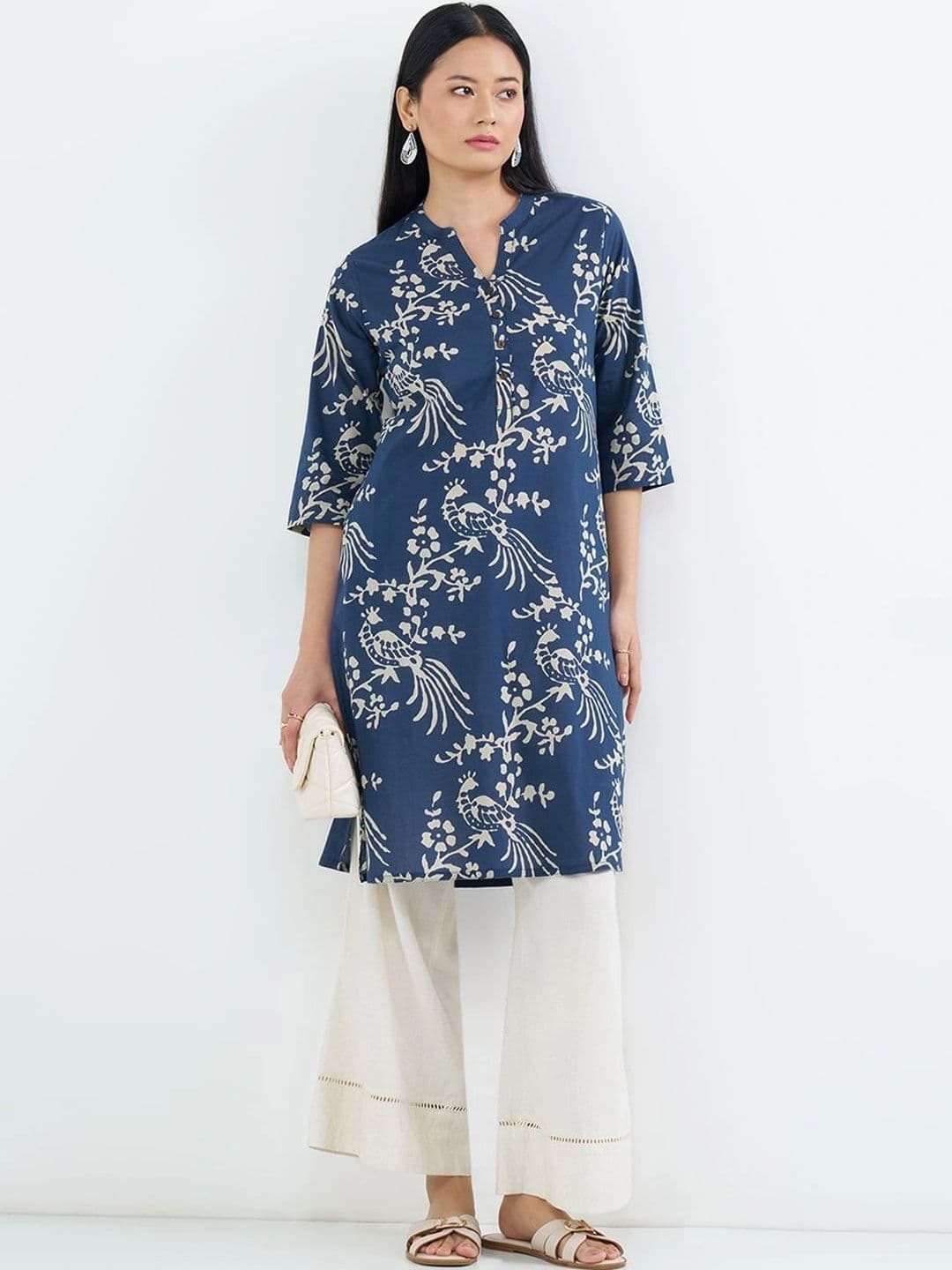 RANGMANCH BY PANTALOONS Women Ethnic Motifs Printed Indie Prints Kurta - view 1