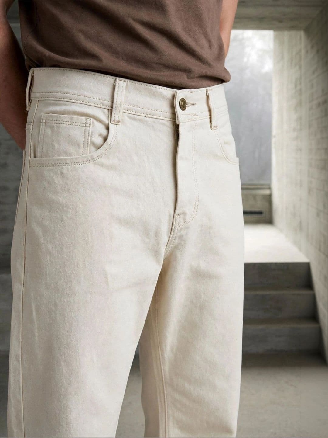 HERE&NOW Men's Mid-Rise Wide-Leg Jeans thumbnail 4