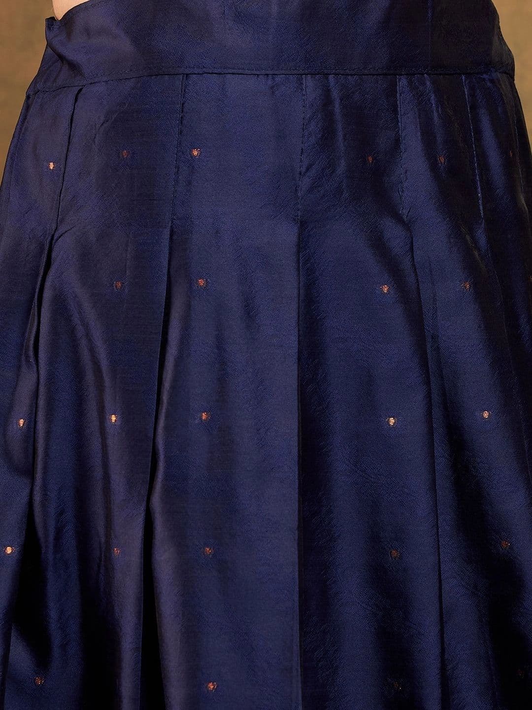 Mitera Embellished Semi-Stitched Lehenga & Unstitched Blouse With Dupatta thumbnail 4