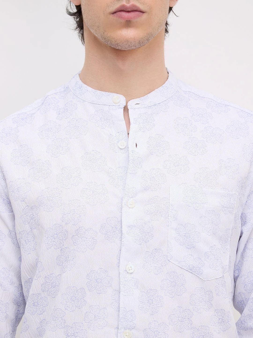 VASTRADO Men Classic Slim Fit Floral Printed Casual Shirt thumbnail 7