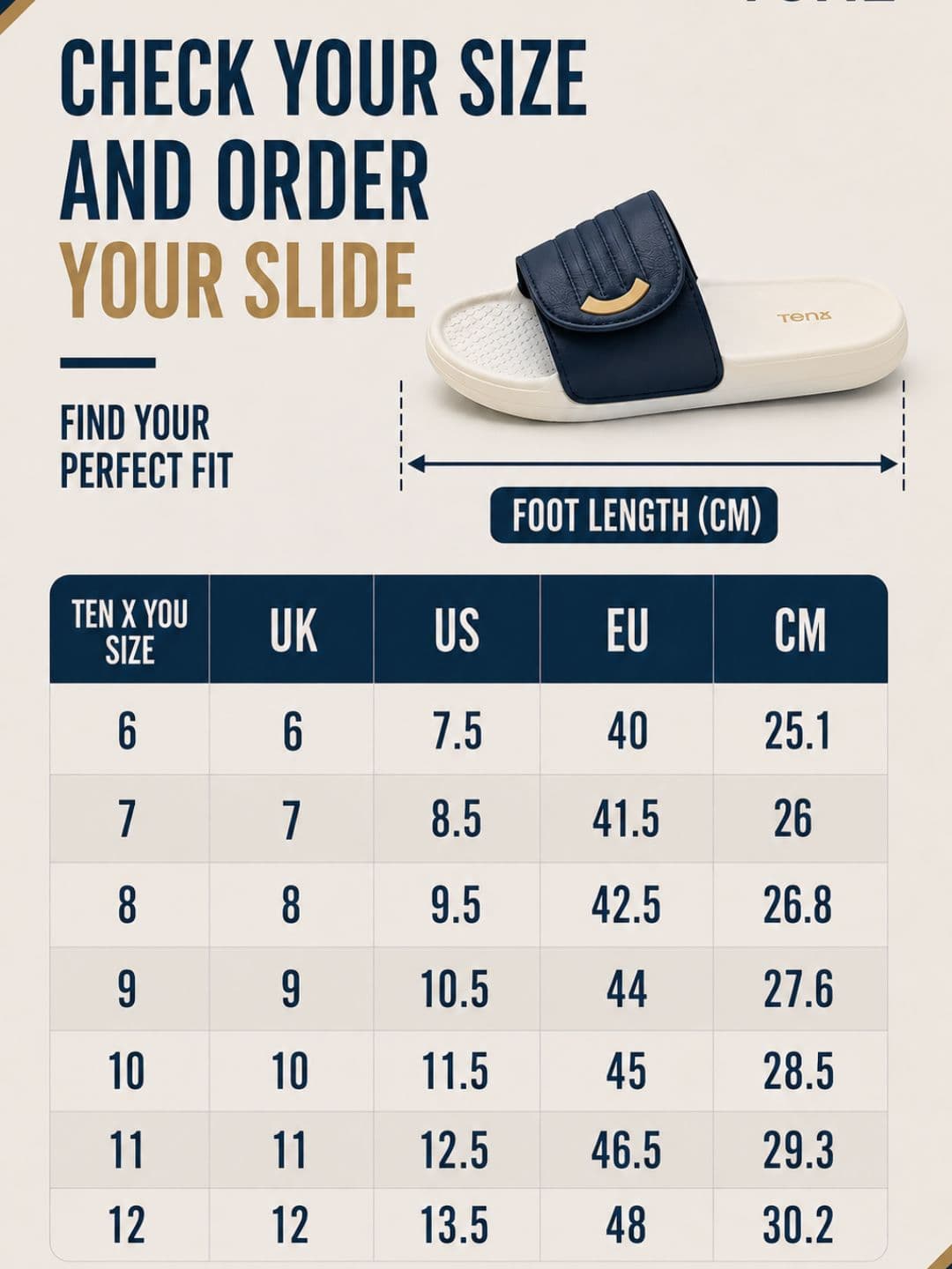 Ten x You Unisex Sliders thumbnail 4