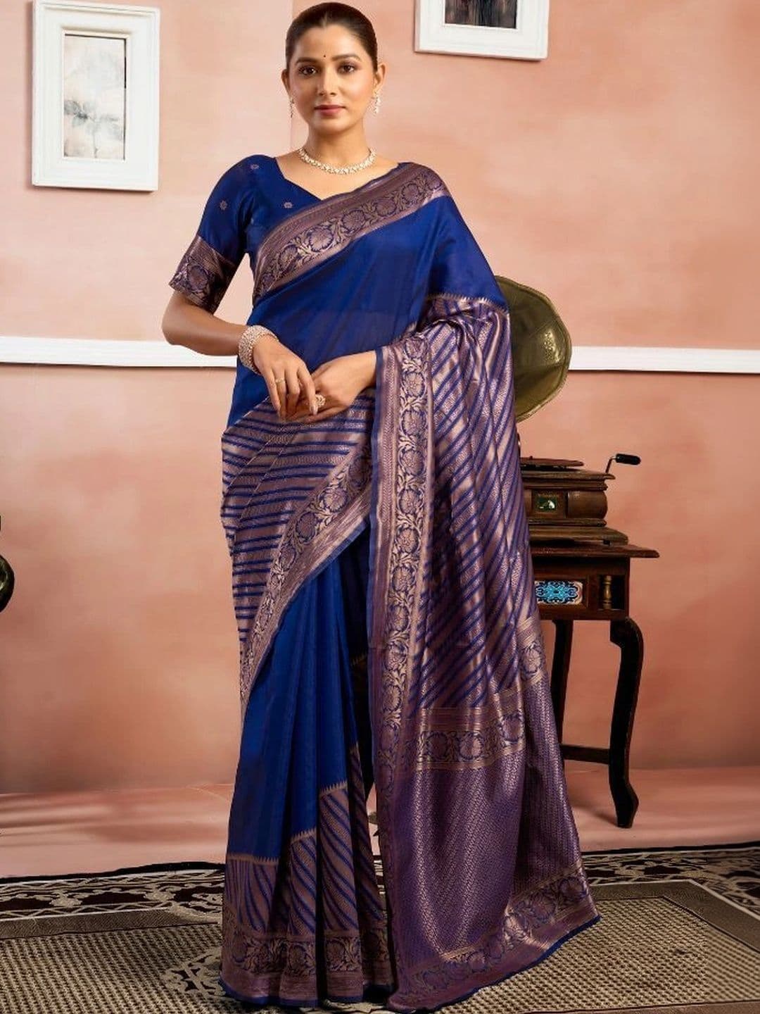 revika Woven Design Art Silk Designer Kanjeevaram Saree - view 1