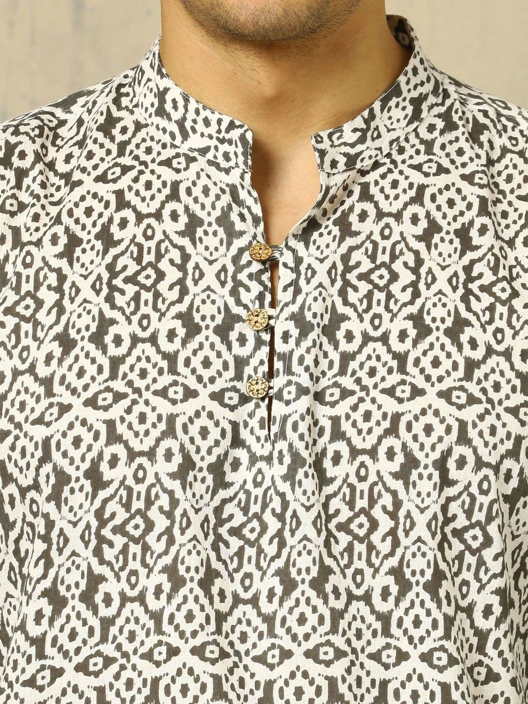 Anouk Men Ethnic Motifs Printed Indie Prints Kurta thumbnail 5