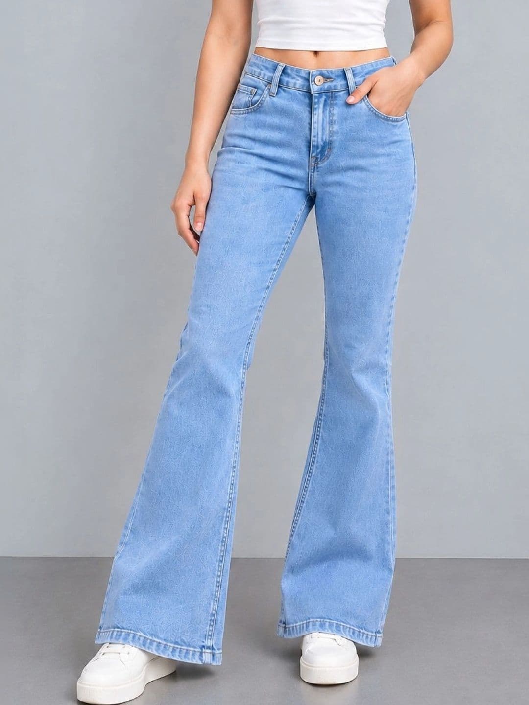 ZENTLY Women Jean Bootcut High-Rise Stretchable Jeans - view 1