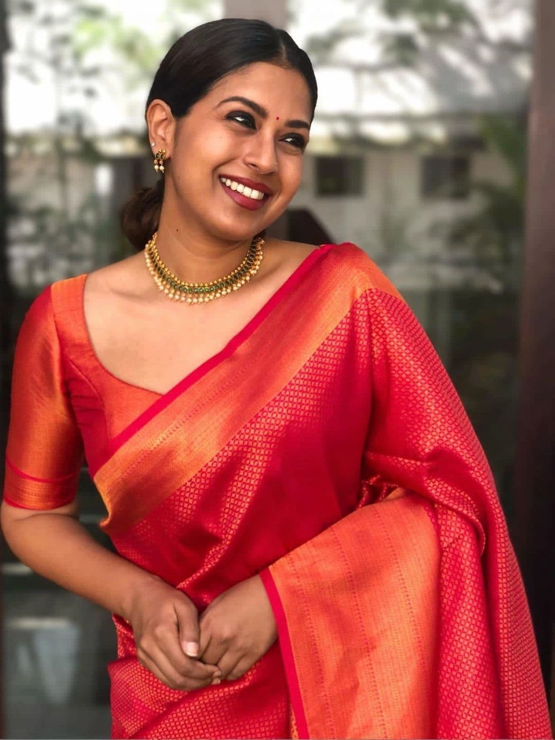 revika Woven Design Zari Art Silk Designer Kanjeevaram Saree thumbnail 2