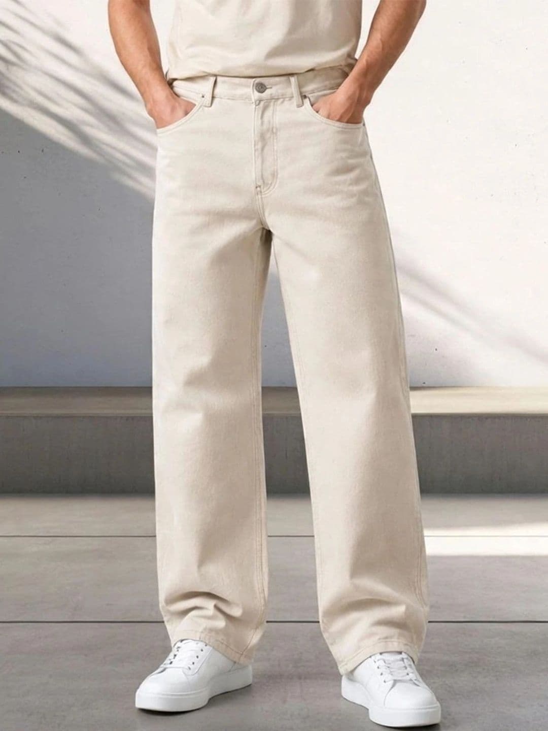 Kook N Keech Men Classic Regular Fit Mid-Rise Stretchable Jeans - view 1
