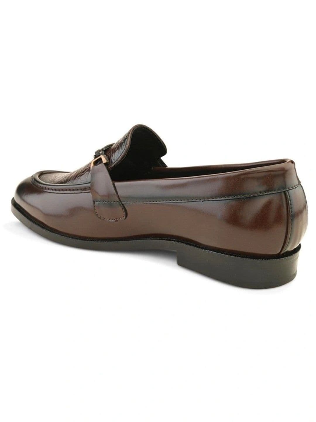 House of Pataudi Men Textured Loafers thumbnail 7