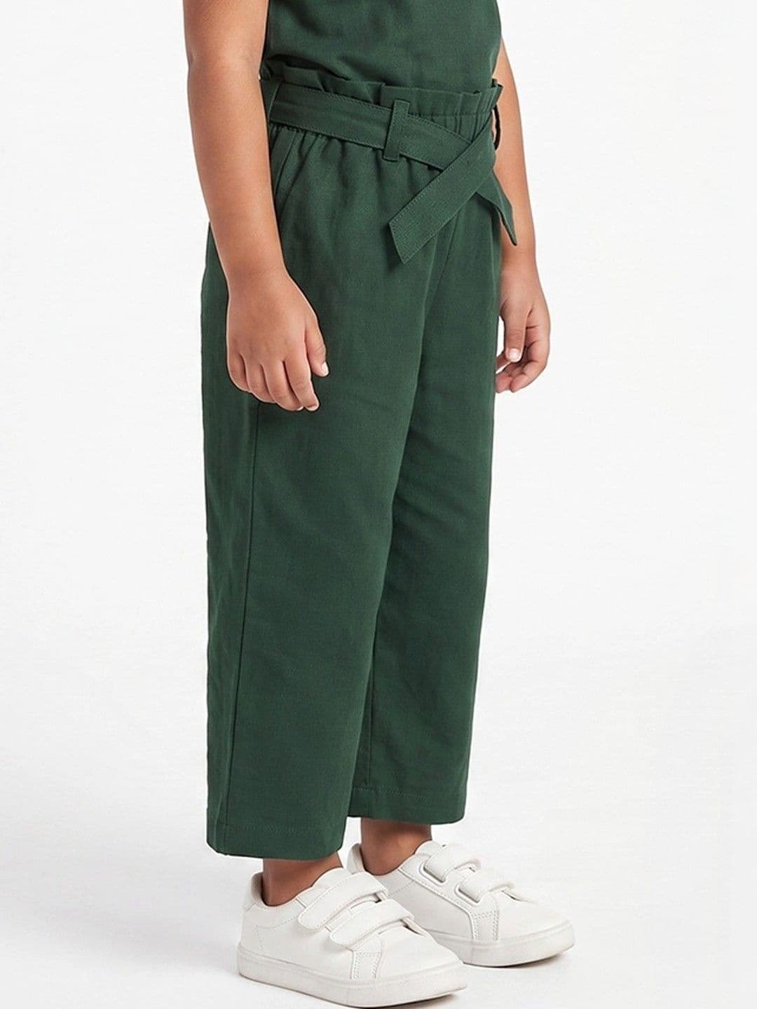 makemyfab Girls Linen Cropped Palazzos thumbnail 2