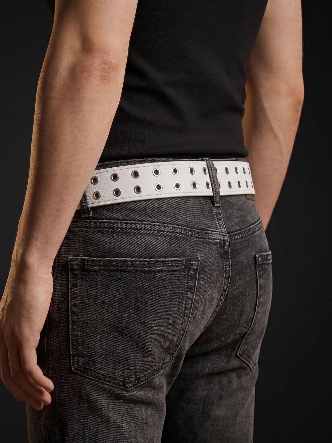 DEL ROSKOSH Men Embellished PU Belt thumbnail 2