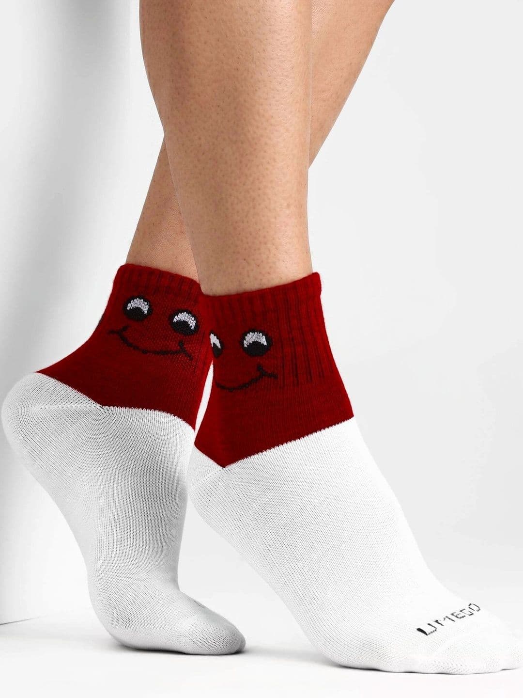 MERCEHIVE Men Pack of 5 Cotton Assorted Colourblocked Above Ankle Socks thumbnail 3