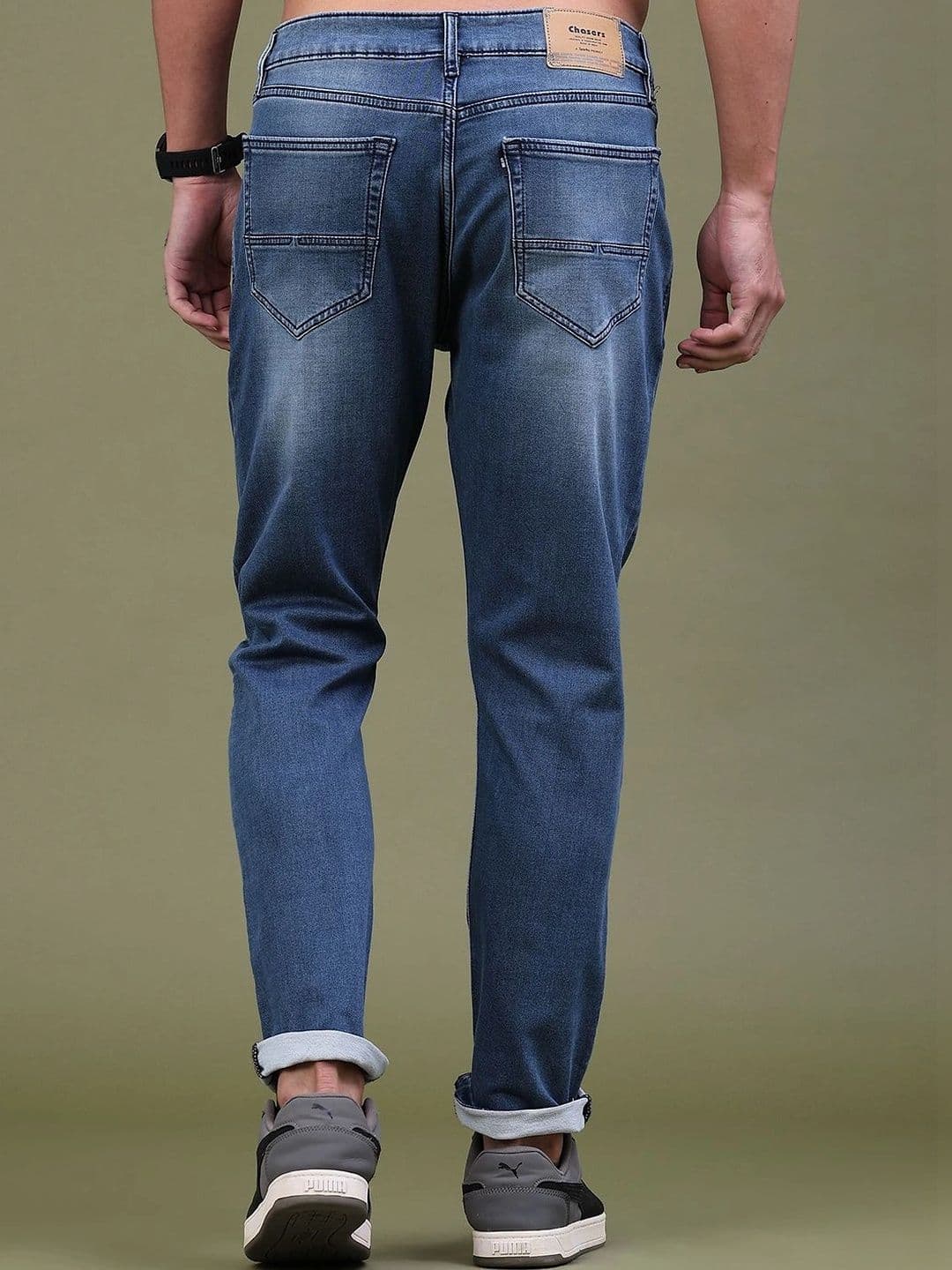 V-Mart Men Regular Fit Mid-Rise Low Distress Jeans thumbnail 5