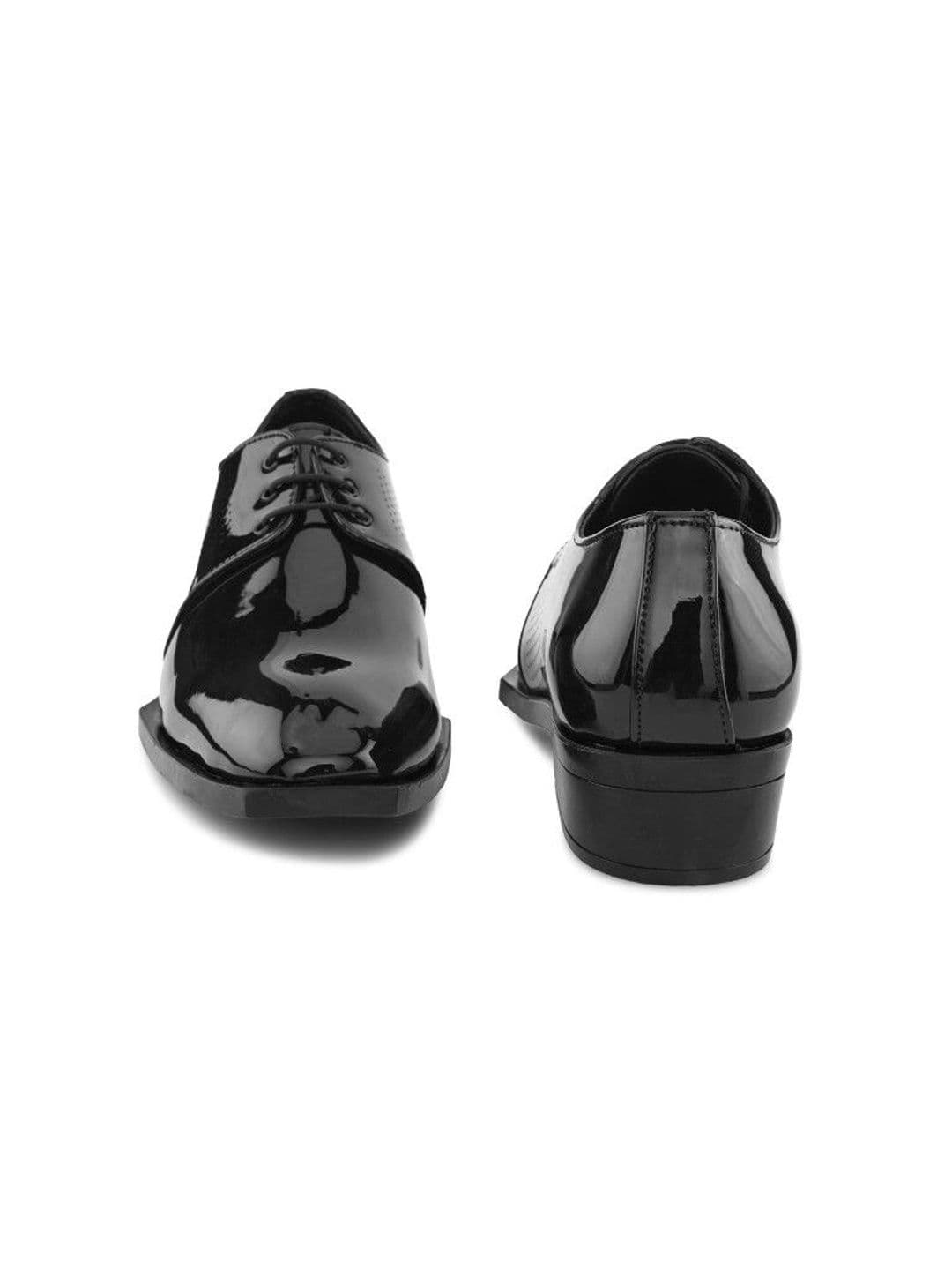 House of Pataudi Men Textured Square Toe Lace-Ups Derbys Formal Shoes thumbnail 6