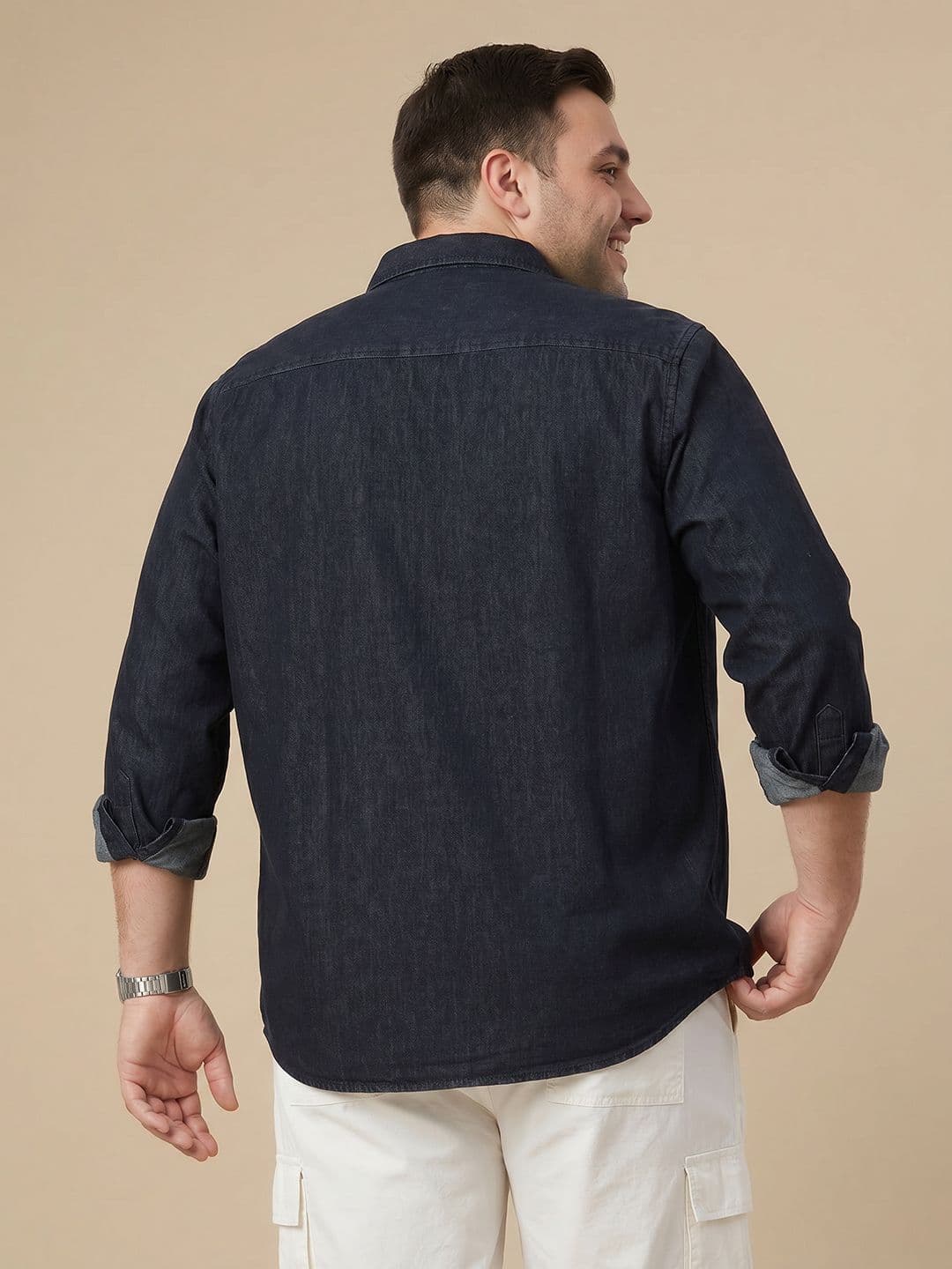 Sztori Plus Size Pure Cotton Casual Shirt thumbnail 5