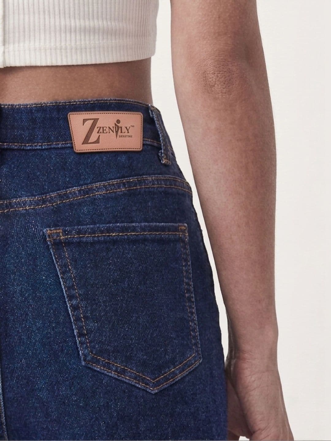ZENTLY Women Jean Bootcut High-Rise Stretchable Jeans thumbnail 4