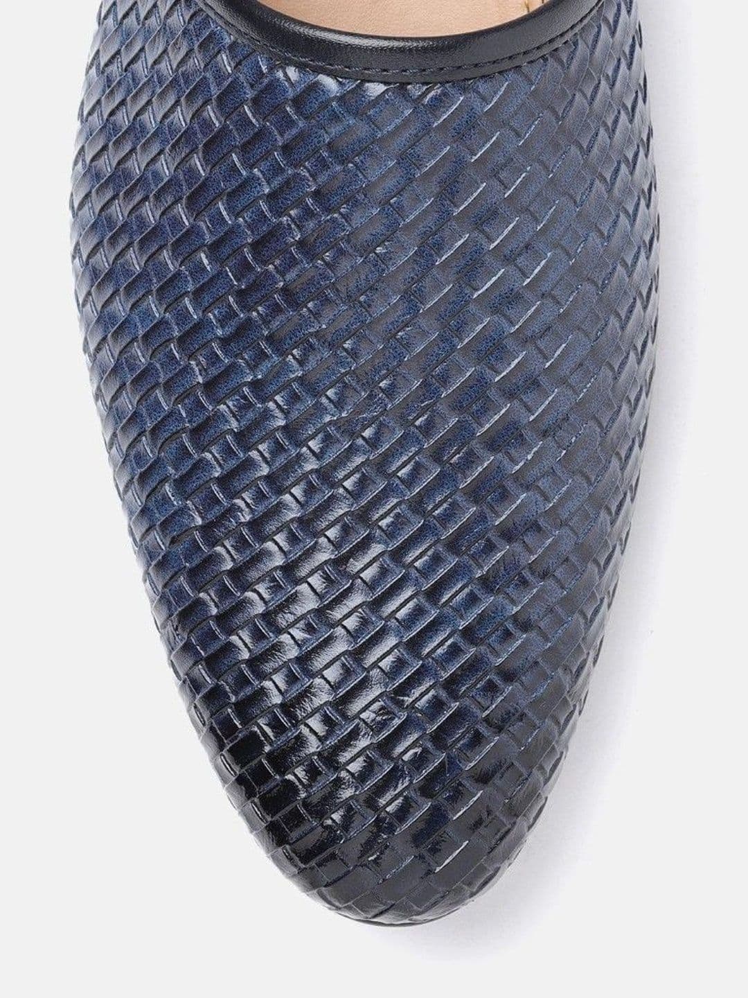 House of Pataudi Men Woven Design Loafers thumbnail 4
