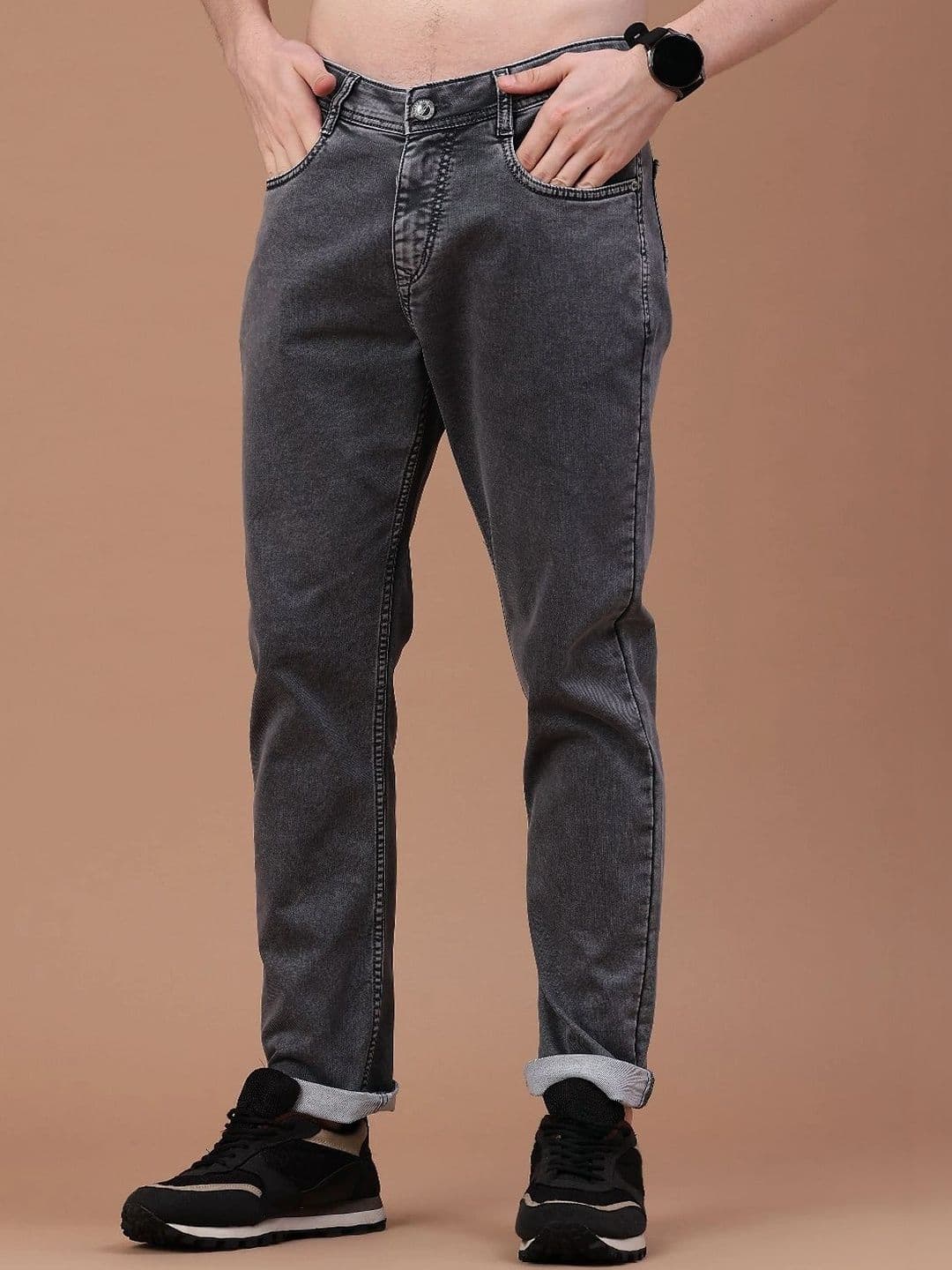 V-Mart Men Regular Fit Mid-Rise Jeans thumbnail 3